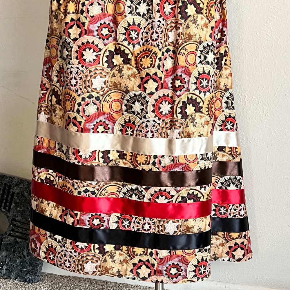 Colorful Traditional Basket Ribbon Skirt - Picture 2 of 6